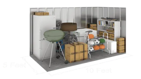 5x10 or smaller storage unit at Presto Storage