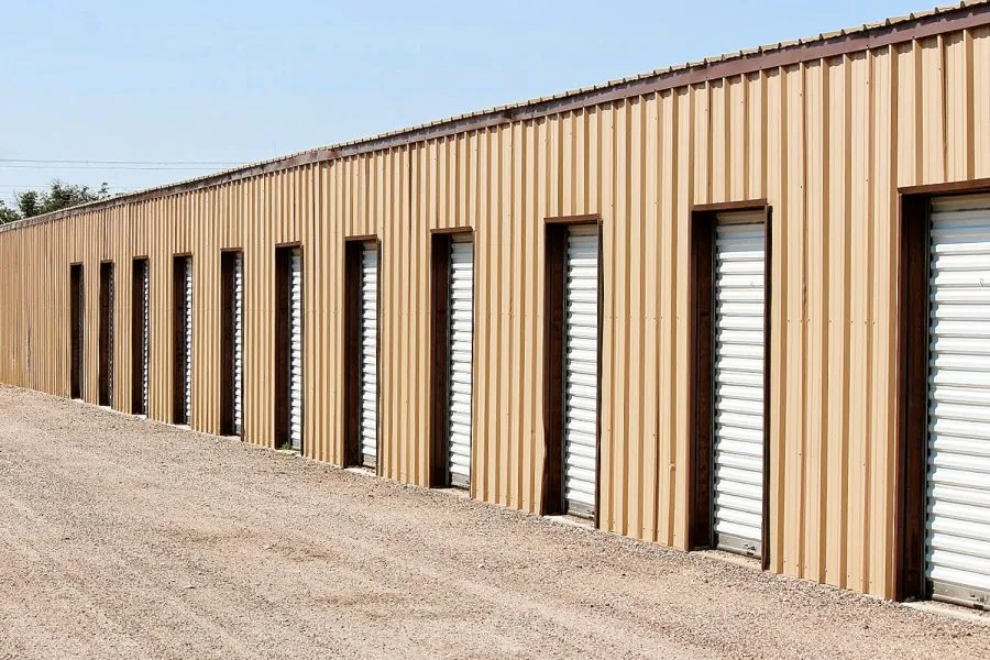 Drive-up storage units at Presto Storage in Odessa, TX